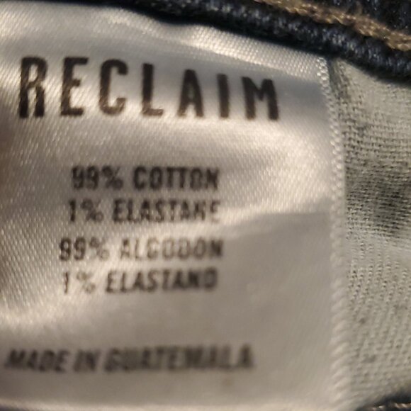 Reclaim Blue Jeans Regular Bootleg men Jeans Sz 31 XL (w 32 x l 35) pre-owned - Picture 9 of 9